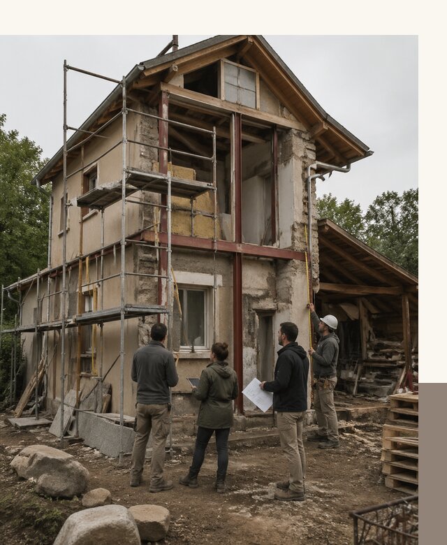 Реконструкция загородного дома под ключ в Карпинске от бюро