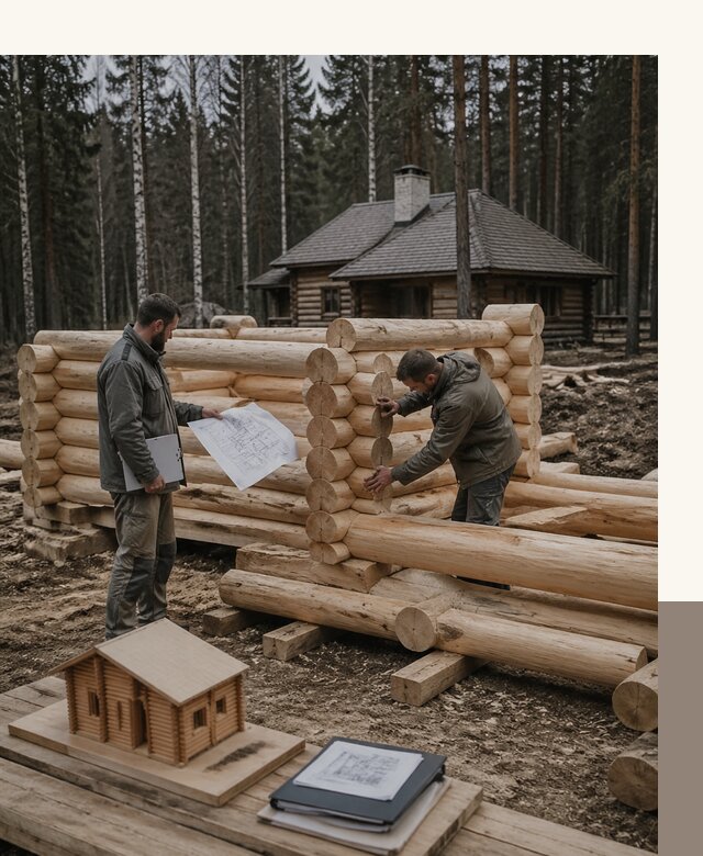 Проектирование и строительство домов из бревна в Карпинске